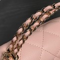 「#10007」Chanel Dark Horse Kelly Long Handle Bag Lychee Cowhide 19*10*4.5cm