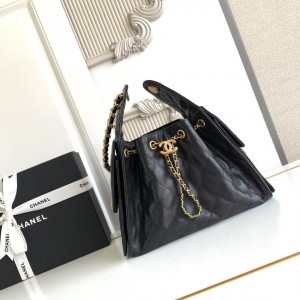 「#10009」 Chanel ball grain leather hip hop bag Chanel hobo underarm bag 69AS5293 30*26*14cm