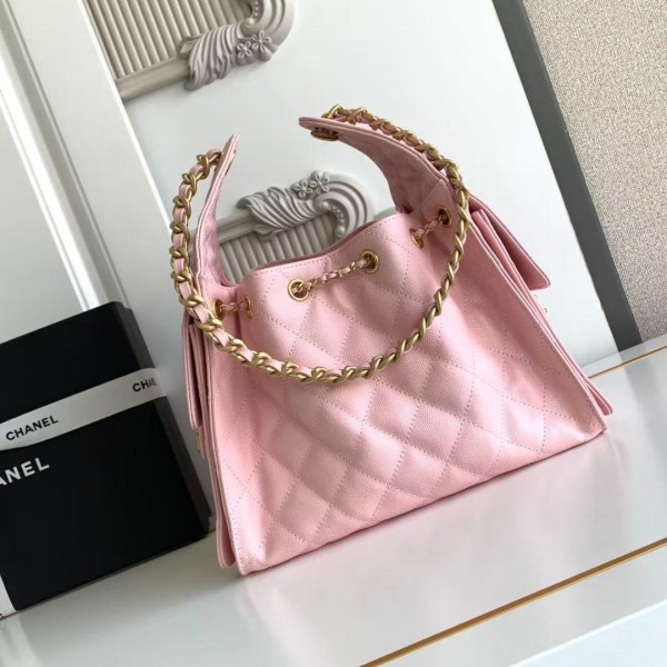 「#10010」 Chanel ball grain leather hip hop bag Chanel hobo underarm bag 69AS5293 30*26*14cm