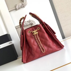 「#10014」 Chanel ball grain leather hip hop bag Chanel hobo underarm bag 69AS5293 30*26*14cm