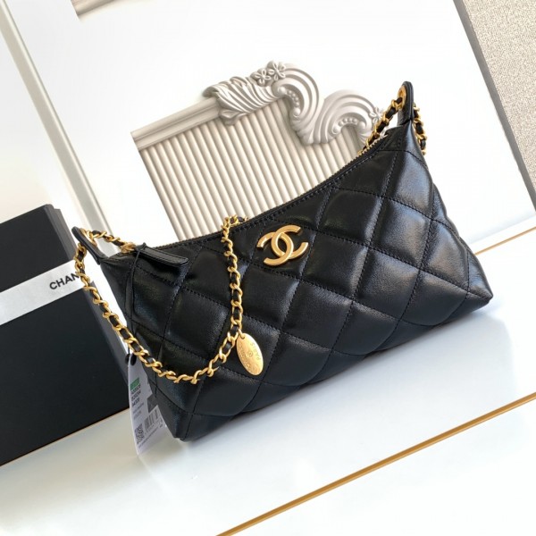 「#10022」Chanel Chanel 25s new dumpling bag hobo armpit bag 68AS5528 17*26*8.5cm