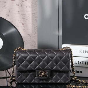 「#10024」Chanel Iron Grey Classic Flap 20cm