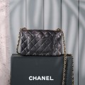 「#10024」Chanel Iron Grey Classic Flap 20cm