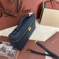 「#7091」Loro pian Extra Pocket L19 gold buckle - FAN1034 - 19x6.5x11cm - midnight blue,Ostrich skin 「#7091」Loro pian Extra Pocket L19 gold buckle - FAN1034 - 19x6.5x11cm - midnight blue,Ostrich skin