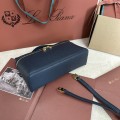 「#7091」Loro pian Extra Pocket L19 gold buckle - FAN1034 - 19x6.5x11cm - midnight blue,Ostrich skin 「#7091」Loro pian Extra Pocket L19 gold buckle - FAN1034 - 19x6.5x11cm - midnight blue,Ostrich skin