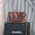 「#10025」Chanel Coffee Brown Classic Flap 20cm 「#10025」Chanel Coffee Brown Classic Flap 20cm