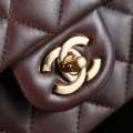 「#10025」Chanel Coffee Brown Classic Flap 20cm 「#10025」Chanel Coffee Brown Classic Flap 20cm