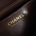 「#10025」Chanel Coffee Brown Classic Flap 20cm 「#10025」Chanel Coffee Brown Classic Flap 20cm