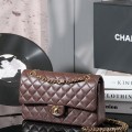 「#10027」Chanel Coffee Brown Classic Flap 25cm 「#10027」Chanel Coffee Brown Classic Flap 25cm
