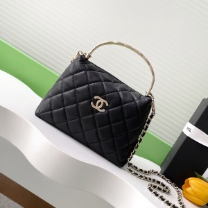 「#10028」Chanel handle lunch box bag  AP4591 14.5*18.5*7cm