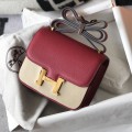 「#4108」 Hermès Red Constance Gold Buckle Bag 19cm 「#4108」 Hermès Red Constance Gold Buckle Bag 19cm