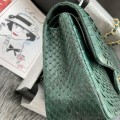「#10036」Chanel South African python leather custom model with full deerskin lining 01112 25.5*7*16CM