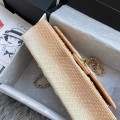 「#10044」Chanel South African python leather custom model with full deerskin lining 01112 25.5*7*16CM
