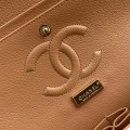 「#10044」Chanel South African python leather custom model with full deerskin lining 01112 25.5*7*16CM