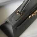 「#4012」 Hermes Pewter Gray Kelly 25cm
