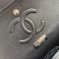 「#10047」Chanel South African python leather custom model with full deerskin lining 01112 25.5*7*16CM