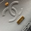 「#10054」Chanel South African python leather custom model with full deerskin lining 01112 25.5*7*16CM