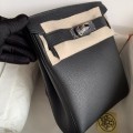 「#4112」Hermès black HAC A DOS 18*8*25.5cm