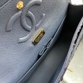 「#10066」Chanel South African python leather custom model with full deerskin lining 01112 25.5*7*16CM
