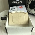 「#10070」Chanel South African python leather custom model with full deerskin lining 01112 25.5*7*16CM