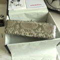「#10072」Chanel South African python leather custom model with full deerskin lining 01112 25.5*7*16CM