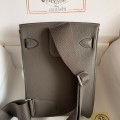 「#4115」 Hermes Elephant Grey HAC A DOS 18*8*25.5cm