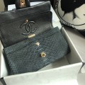 「#10076」Chanel South African python leather custom model with full deerskin lining 01112 25.5*7*16CM