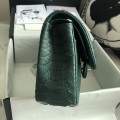 「#10078」Chanel South African python leather custom model with full deerskin lining 01112 25.5*7*16CM