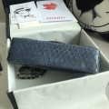 「#10080」Chanel South African python leather custom model with full deerskin lining 01112 25.5*7*16CM