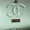 「#10083」Chanel South African python leather custom model with full deerskin lining 01112 25.5*7*16CM