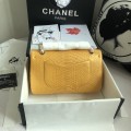 「#10084」Chanel South African python leather custom model with full deerskin lining 01112 25.5*7*16CM