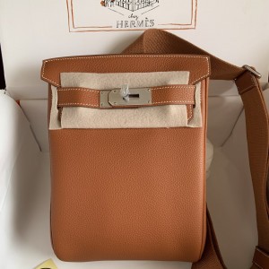 「#4117」Hermès Orange HAC A DOS 18*8*25.5cm