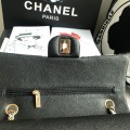 「#10089」Chanel South African python leather custom model with full deerskin lining 01112 25.5*7*16CM