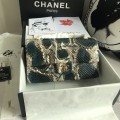 「#10090」Chanel South African python leather custom model with full deerskin lining 01112 25.5*7*16CM