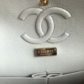 「#10090」Chanel South African python leather custom model with full deerskin lining 01112 25.5*7*16CM