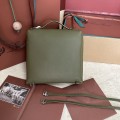 「#7116」Loro pian Extra Pocket L23.5 silver buckle - FAM6491 - 21✖️23.5✖️8cm - olive green