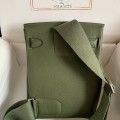 「#4119」Hermes Dark Green HAC A DOS 18*8*25.5cm
