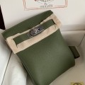 「#4119」Hermes Dark Green HAC A DOS 18*8*25.5cm