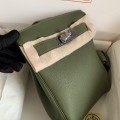 「#4119」Hermes Dark Green HAC A DOS 18*8*25.5cm