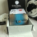 「#10097」Chanel South African python leather custom model with full deerskin lining 01112 25.5*7*16CM