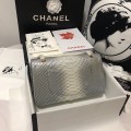 「#10101」Chanel South African python leather custom model with full deerskin lining 01112 25.5*7*16CM