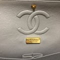 「#10101」Chanel South African python leather custom model with full deerskin lining 01112 25.5*7*16CM