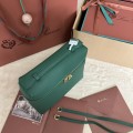 「#7120」Loro pian Extra Pocket L23.5 gold buckle - FAM6491 - 21✖️23.5✖️8cm - Forest leaves green 「#7120」Loro pian Extra Pocket L23.5 gold buckle - FAM6491 - 21✖️23.5✖️8cm - Forest leaves green