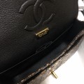 「#10103」Chanel South African python leather custom model with full deerskin lining 01112 25.5*7*16CM