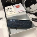 「#10105」Chanel South African python leather custom model with full deerskin lining 01112 25.5*7*16CM