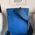 「#4120」Hermès blue HAC A DOS 18*8*25.5cm