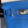 「#4120」Hermès blue HAC A DOS 18*8*25.5cm