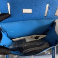「#4120」Hermès blue HAC A DOS 18*8*25.5cm