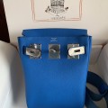 「#4120」Hermès blue HAC A DOS 18*8*25.5cm