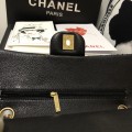 「#10107」Chanel South African python leather custom model with full deerskin lining 01112 25.5*7*16CM